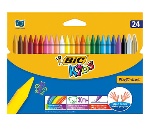 Picture of BIC KID PLASTIC CRAYONS X24
